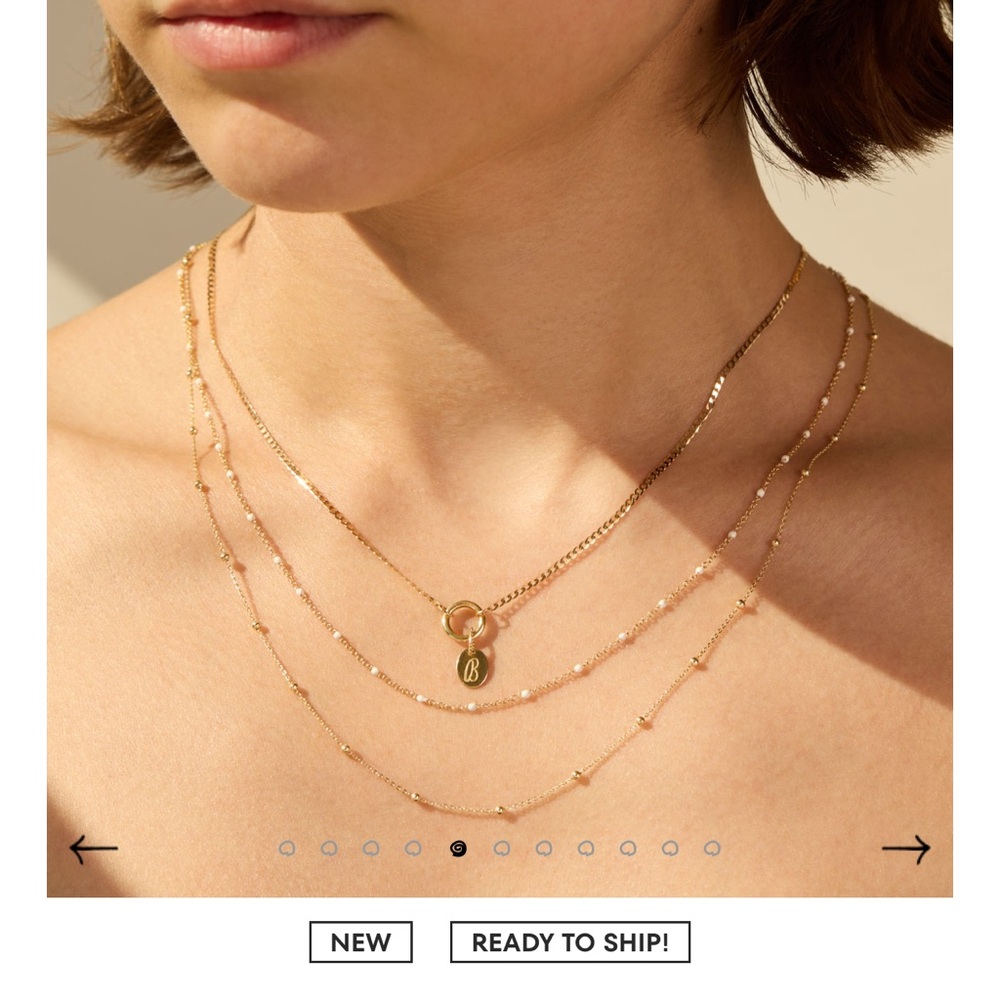 Catbird Little Orb Gold Chain Necklace